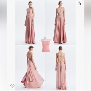 Infinity Bandeau Convertible Bridesmaid Dress Multiway Wrap Long Wedding Guest